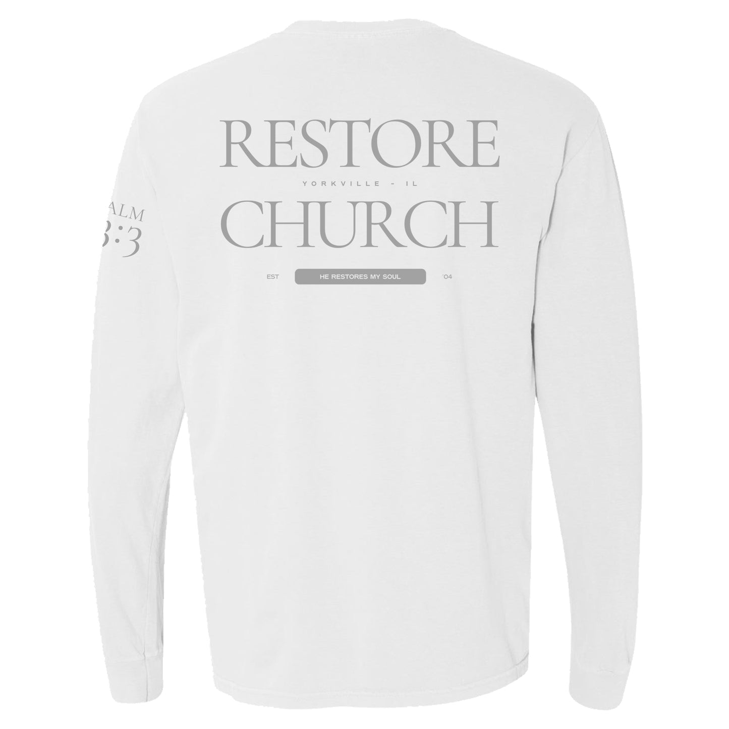 23:3 Long Sleeve T-Shirt - White