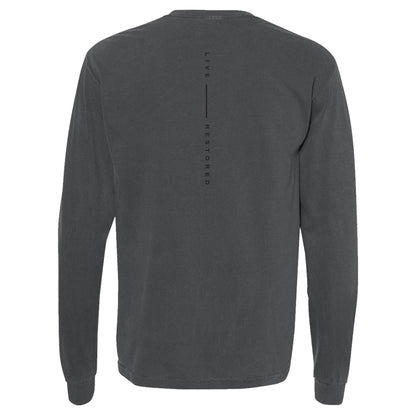 Spine Long Sleeve T-Shirt - Pepper