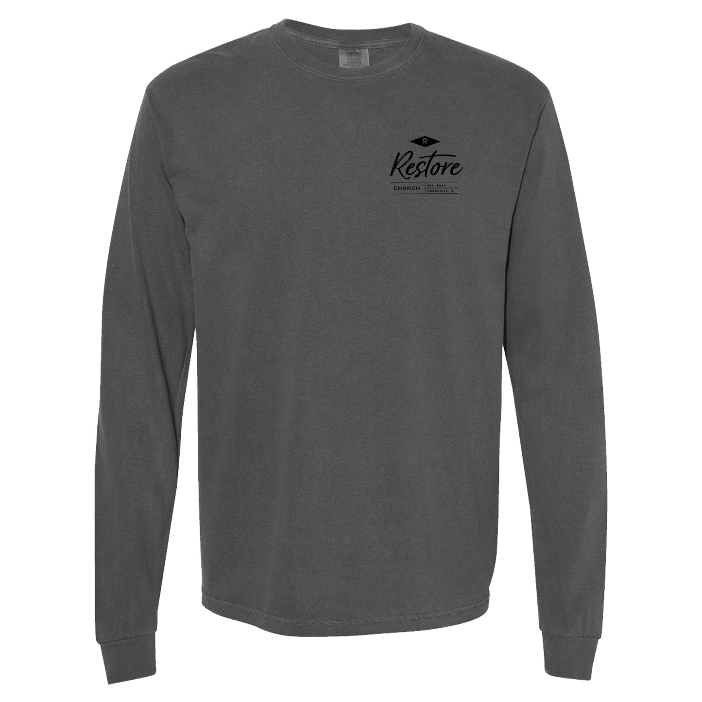 Spine Long Sleeve T-Shirt - Pepper