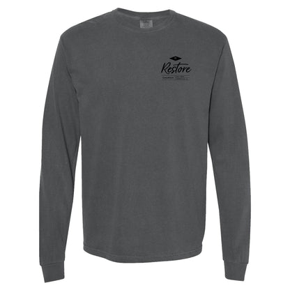 Spine Long Sleeve T-Shirt - Pepper