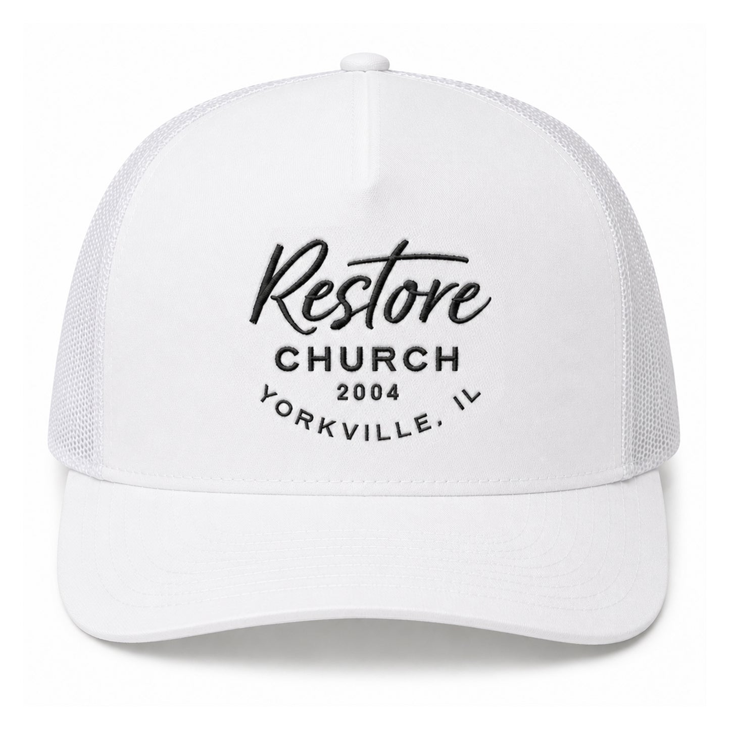 Arc Logo Mesh Back Hat - White