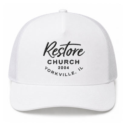 Arc Logo Mesh Back Hat - White