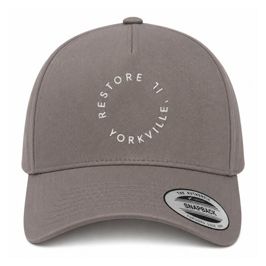 The Message Snapback Hat - Grey