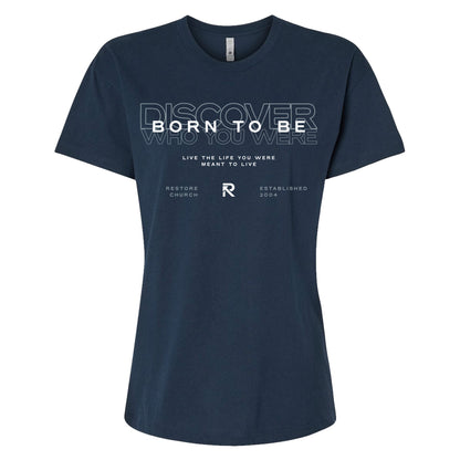 Born to Be Women's T-Shirt - Midnight Navy