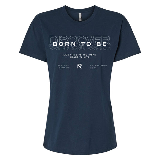 Born to Be Women's T-Shirt - Midnight Navy